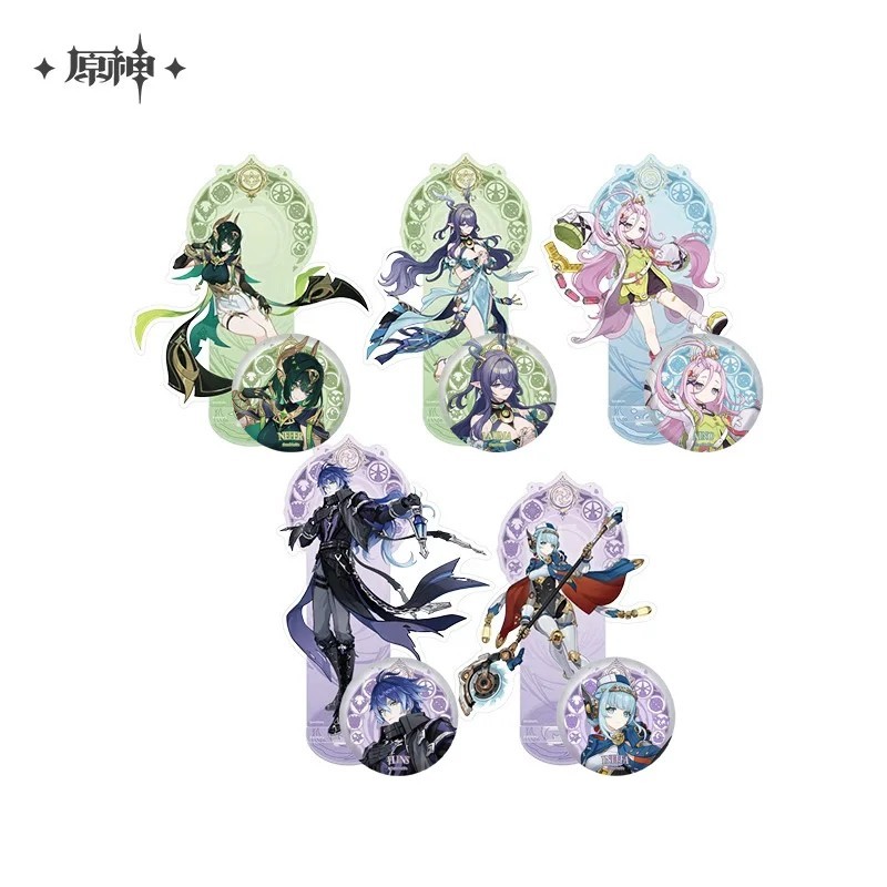 Genshin Impact อะนิเมะ Standee miHoYo Official Nod-Krai Series ตกแต่งไมการุ่น Main Ineffa Flins Laum