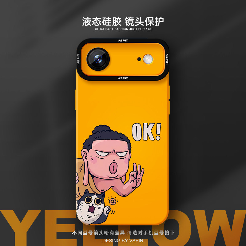 Buddha ok เคสโทรศัพท์ เหมาะสําหรับ Apple 17promax สไตล์ใหม่ iPhone15plus ซิลิโคนเหลว Air Shock-proof