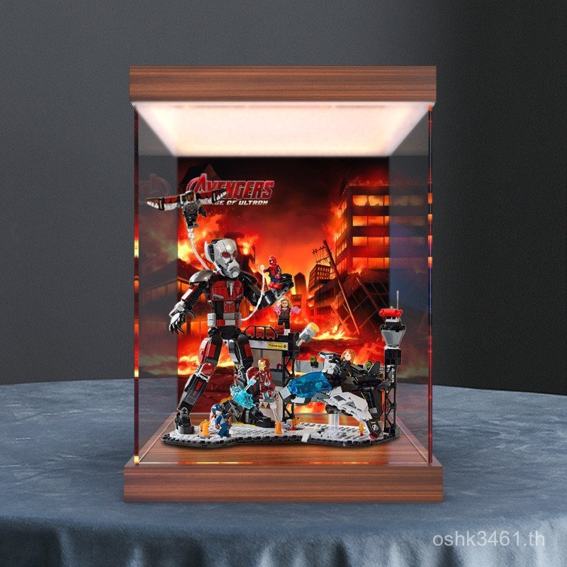 อาคารบล็อกกัปตันรุ่นเพลงฉากกล่องไฟคริลิคสูงต่อสู้อเมริการุ่นบังคับสงครามพลเรือน76314กล่องเก็บ ก22ก