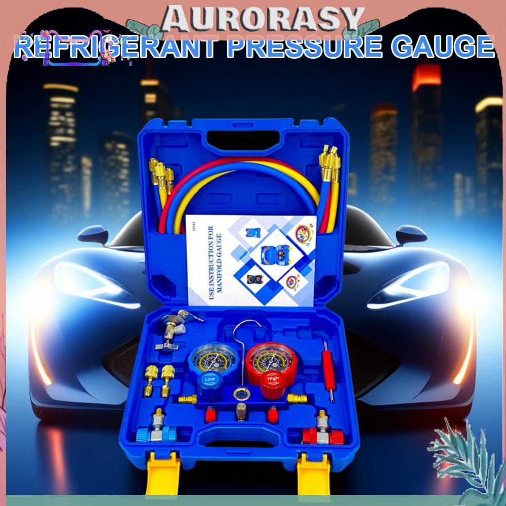 3 Way AC Manifold Gauge Set AC Diagnostic Manifold Gauge Set สําหรับการชาร์จ Freon