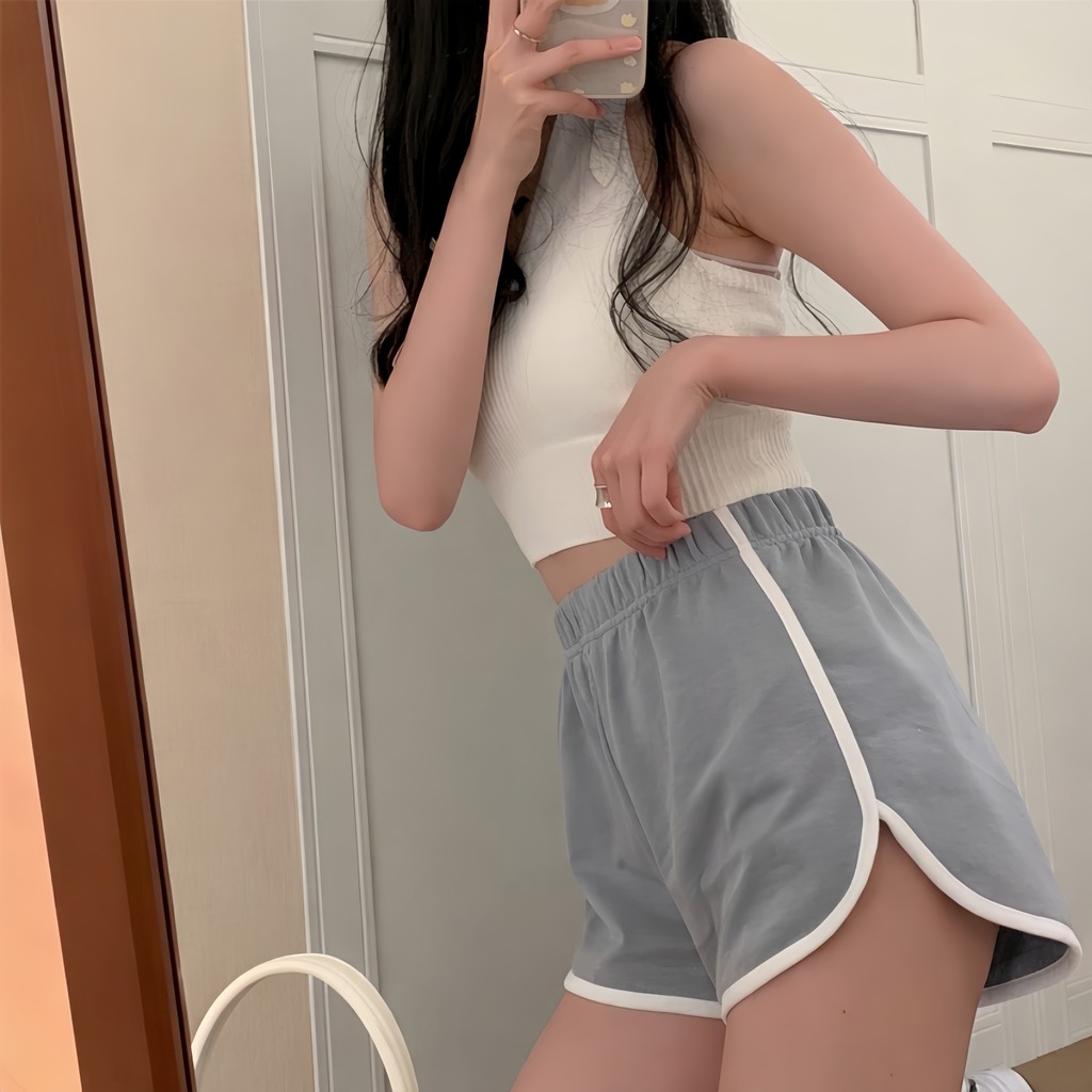 SLEEPWEAR FACTORY กางเกงขาสั้นผู้หญิง กางเกงกีฬาขาสั้น ใส่สบายอากาศได้ดี   M-L 40-65 กก. S-447 ราคา ถูกที่สุด ดีลบีเคเค แกลเลอรีภาพที่ 6