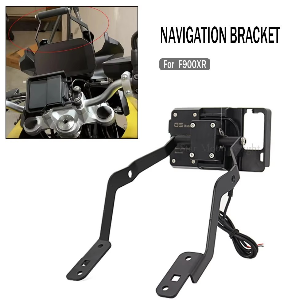 T-สําหรับ BMW F900XR F 900 XR 2020 f900xr กระจกรถจักรยานยนต์ขาตั้งผู้ถือโทรศัพท์มือถือ GPS นําทางแผ่