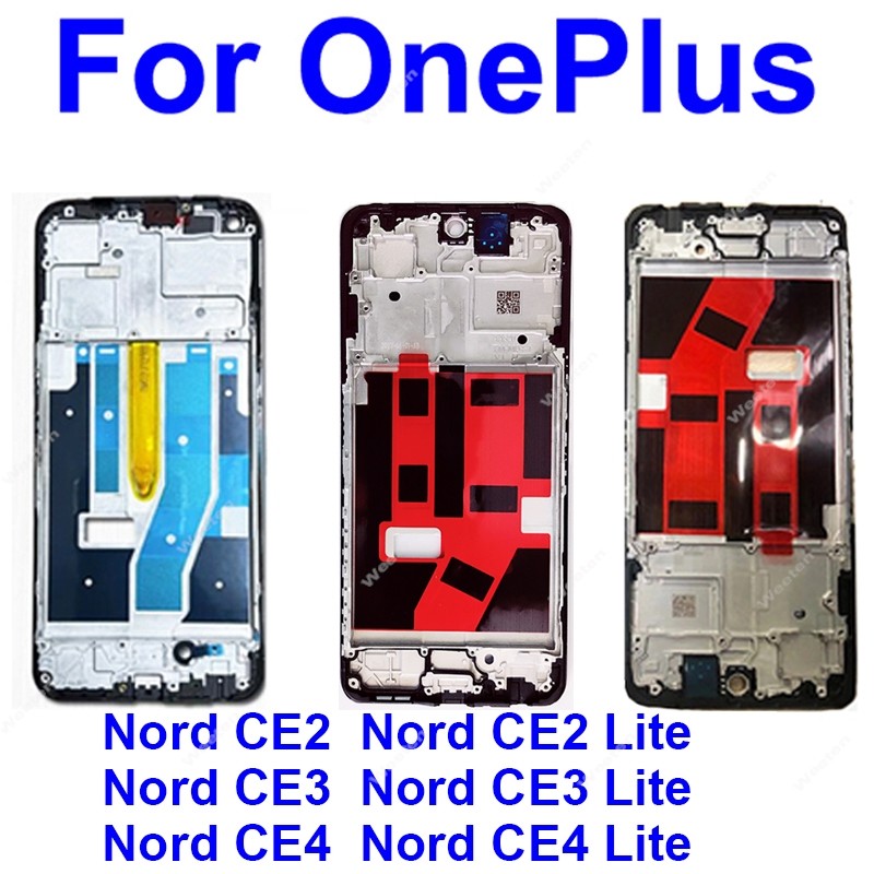 สําหรับ OnePlus 1 + Nord CE4 Lite Nord CE4 5G Nord CE3 Lite CE2 Lite CE2 ด้านหน้ากรอบ LCD ด้านหน้ากร