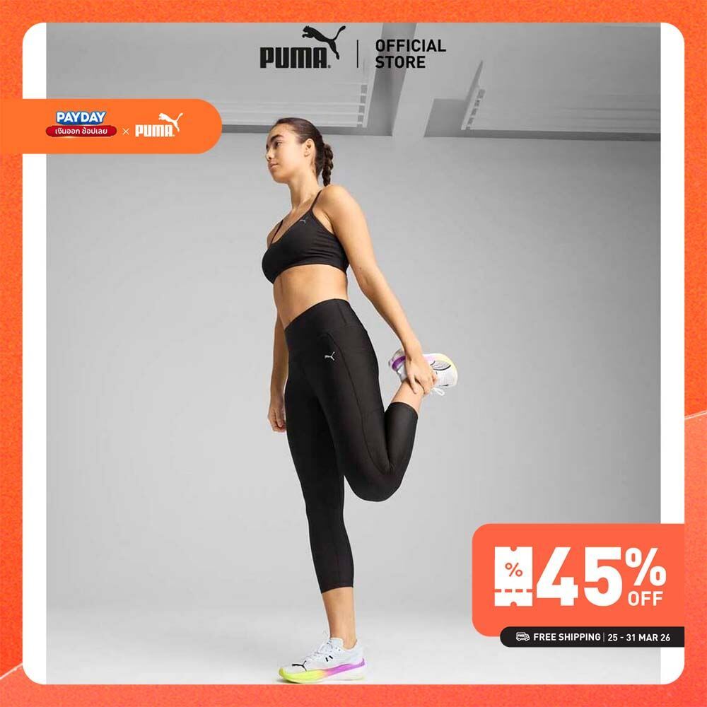PUMA Running กางเกงรัดรูปวิ่ง VELOCITY สำหรับผู้หญิง สีดำ - 52659401
