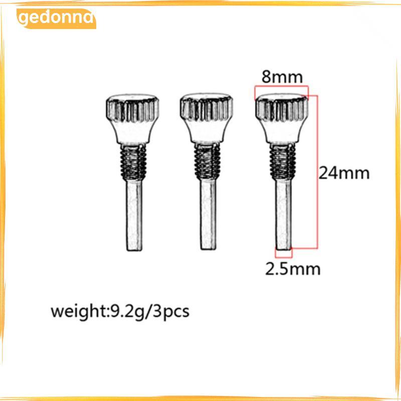 [gedonna] แพ็ค 3 ทองเหลือง Bb ทรัมเป็ต Pitch Pipe Screws Replacemental Parts