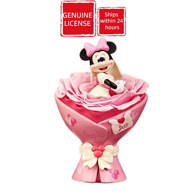 BESTINE Mickey & Minnie ซีรีส์ Cute CP Bouquet กล่องสุ่ม ดอกไม้ถนอม ของขวัญวันวาเลนไทน์ วันเกิด