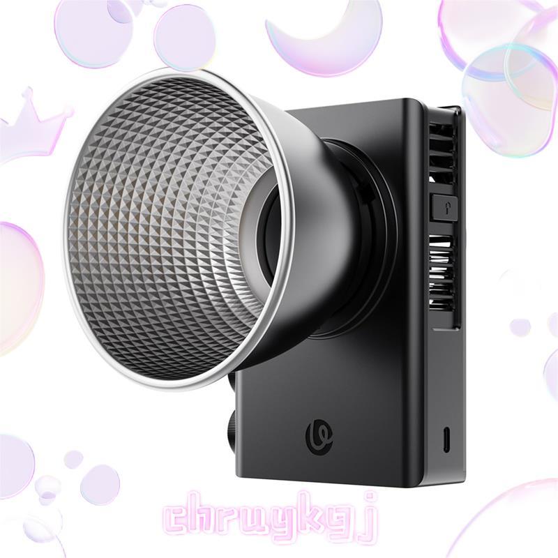 C01 100W COB Bi-สีเติมแสง 14500Lx 100W COB Light 2700-6500K พร้อมพัดลมระบายความร้อนสําหรับ Vlog chru