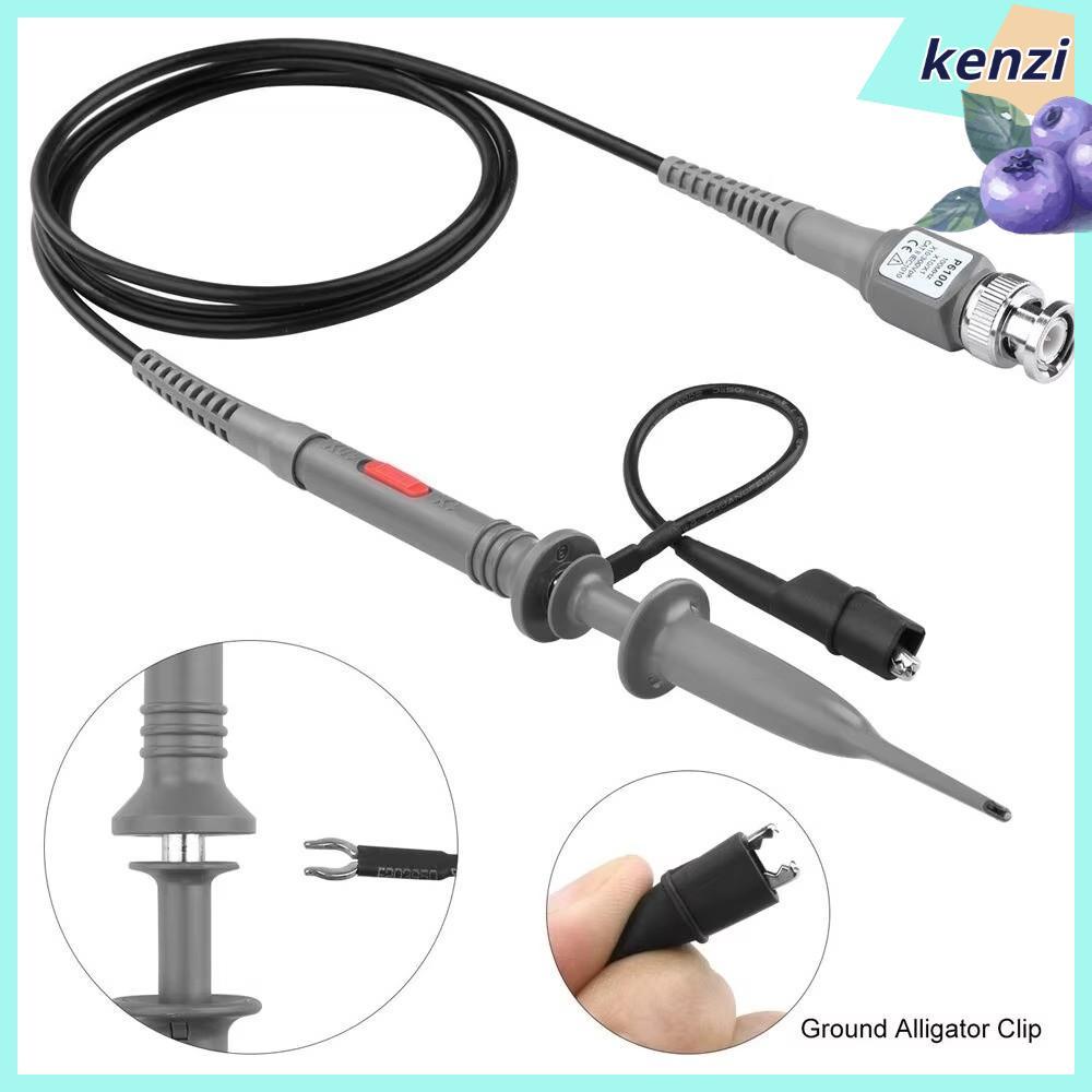 KENZI 1/2 ชิ้น BNC Oscilloscope Probe, ความแม่นยําสูง P6100 Oscilloscope Probe ชุด, สะดวก X1/X10 วัด