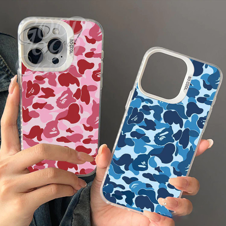 GOOD🌹เคสไอโฟน สำหรับ iphone 17 Pro Max 13Pro Max Plus 11 12 15แฟชั่นชุบโลหะCool Creativeแบรนด์อินเทรนด์เคสซิลิโคนอ่อนนุ่