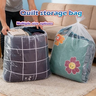 ของมาใหม่！ถุงพลาสติกใบใหญ่ 90*120CM สำหรับใส่ของ จัดเก็บ ใส่ผ้านวม ย้านบ้าน รับน้ำหนักใหญ่สุด15KG