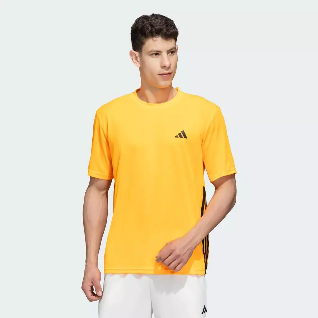 adidas Gym & Training เสื้อยืด WORKOUT ESSENTIALS BASE 3-STRIPES ผู้ชาย สีส้ม KD0709