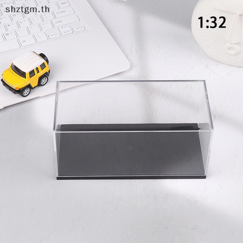 SHZTGM 1:32 Scale Car Model อะคริลิคจอแสดงผลพร้อมฝาครอบกันฝุ่นแบบแข็ง TH