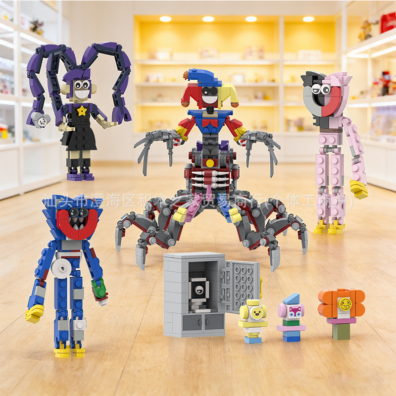 Poppy Playtime Poppys Game Time Merchanted Toy Building Blocks Harley Soye Model Figure Jimmy