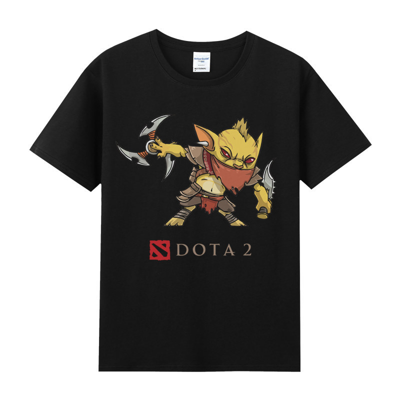 เสื้อยืดแขนสั้น แฟชั่น DotA2 Agile Heroes ลายพิมพ์ Waterman, Poison Dragon และ Fire Cat