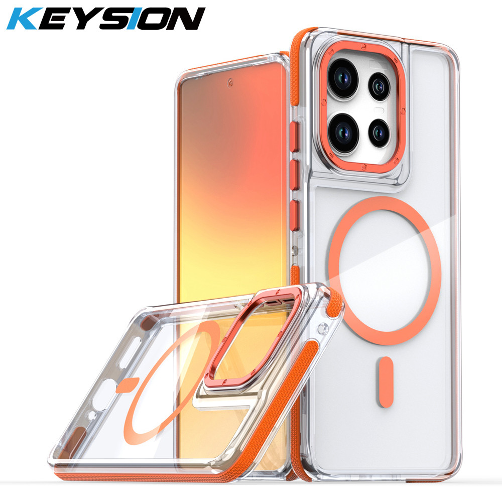 KEYSION HD เคสแม่เหล็กสําหรับ Motorola MOTO Edge 60 Fusion 50 Pro 50Neo Clear กันกระแทกโทรศัพท์ฝาหลั