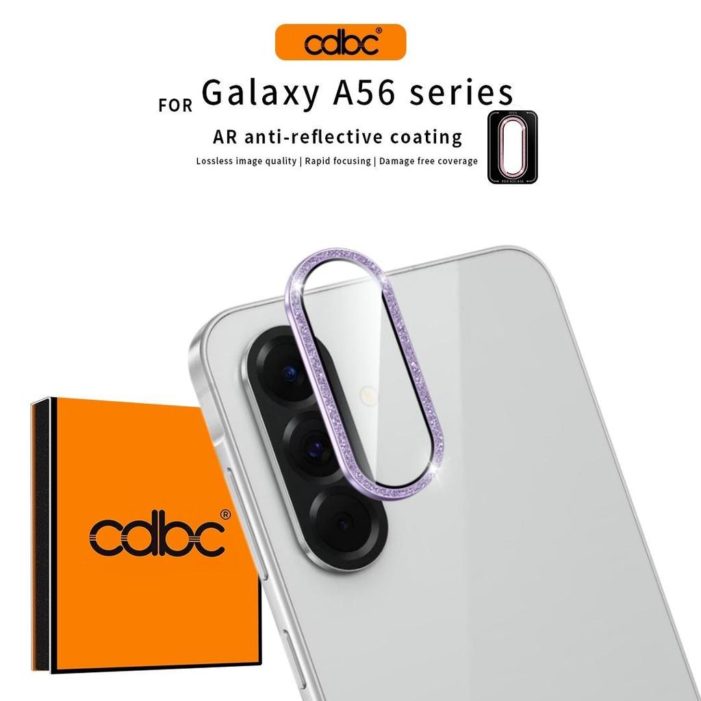 CDBC Galaxy A56/A36 ตัวป้องกันเลนส์กล้อง | แหวนกากเพชร | อาร์ การส่งผ่านแสง 99% | ไม่มีสารตกค้าง