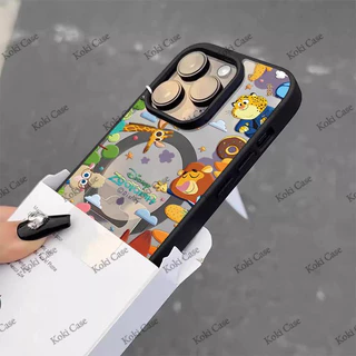 เคสโทรศัพท์ลาย Zootopia ใช้ได้กับ iPhone 13 Pro/11/12 Pro Max/14/15/16 Plus ดีไซน์แม่เหล็กคุณภาพสูงช่วยปกป้องเลนส์