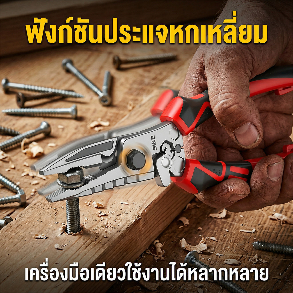 COD-กรรไกรตัดเหล็ก กรรไกรลวดเหล็กพิเศษสำหรับใช้ในอุตสาหกรรมกรรไกรท่อเหล็กเบาสแตนเลสแข็งแรงกรรไกรตัดและจีบกรรโกรตัดและจีบ
