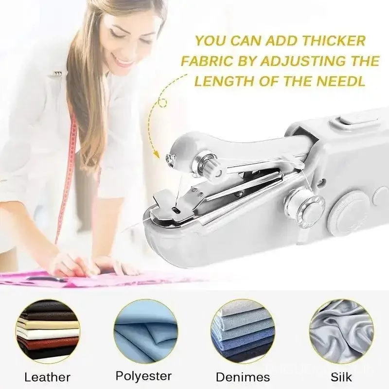 Mini Handheld Sewing Machine Portable Electric Stitcher thumbnail 6