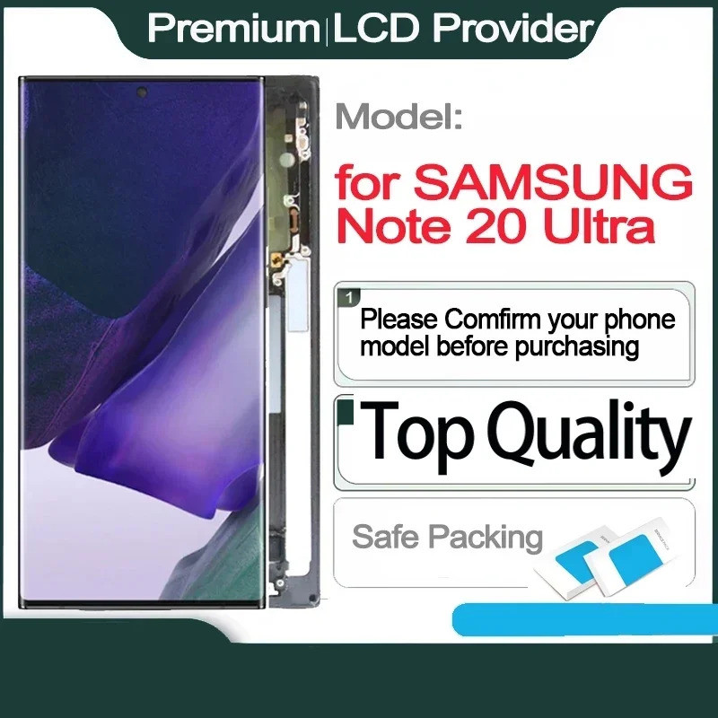 เปลี่ยน LCD AMOLED สําหรับ SAMSUNG Note 20 Ultra, หน้าจอสัมผัส, จอแสดงผล, SM-N985F, SM-N985F, DS, 5G