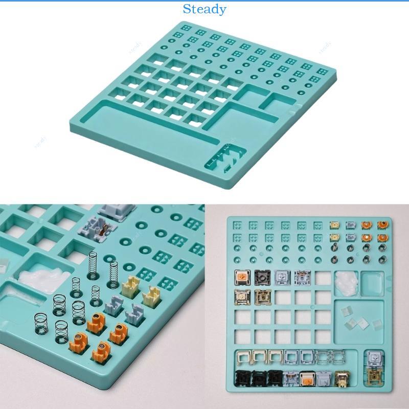 Steady ABS Keyboards Maintenance Lube Station Platform สําหรับสวิตช์ง่ายและการจัดเก็บชิ้นส่วน