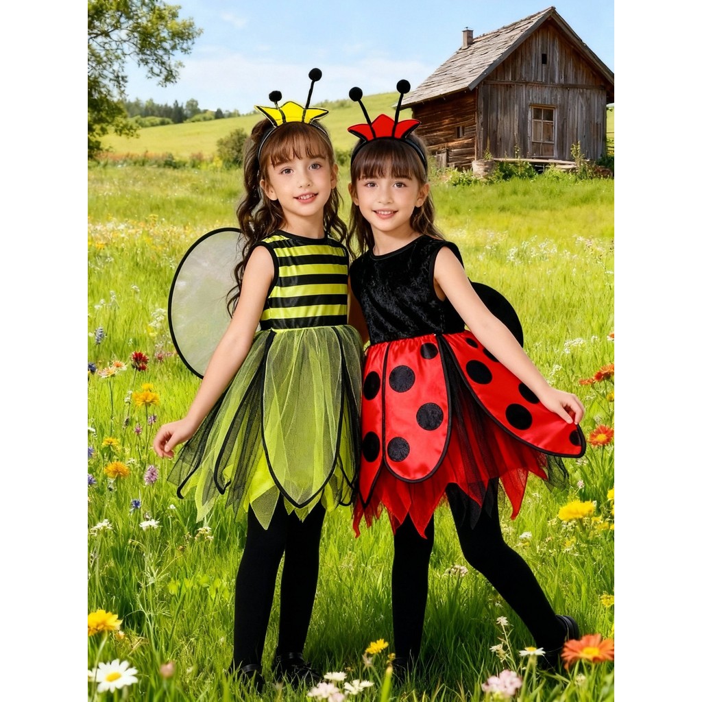 ชุดคอสเพลย์สัตว์การ์ตูนสำหรับเด็ก ลาย Ladybug ee-28 WSBG