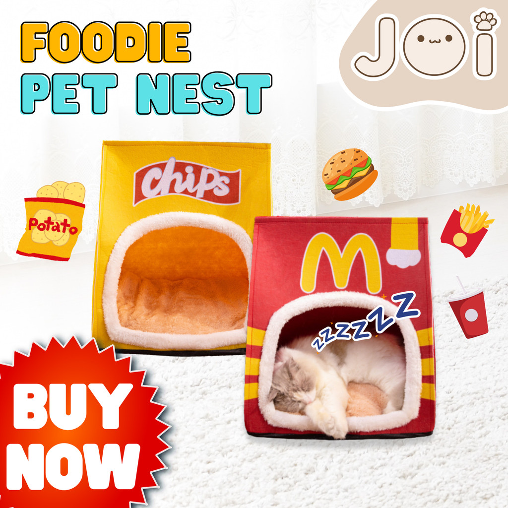 Joi Pet Foodie Pet Nest Warm Cozy Pet House Soft Plush