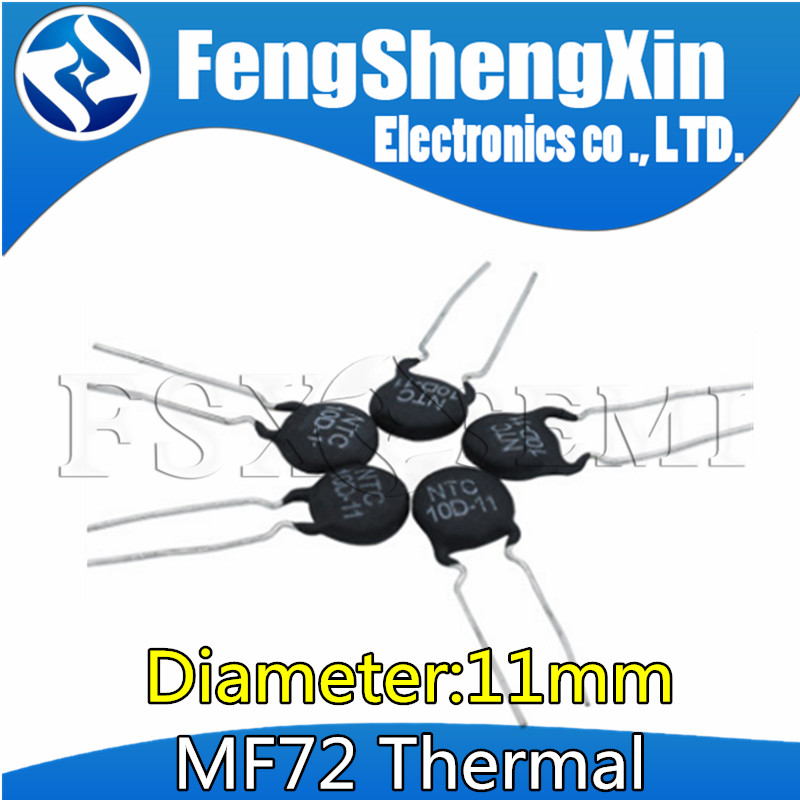 10pcs ตัวต้านทานความร้อน 11 มม.2.5D-11 2.5R 3D-11 3R 5D-11 5R 8D-11 8R 10D-11 10R 12D-11 12R 16D-11 