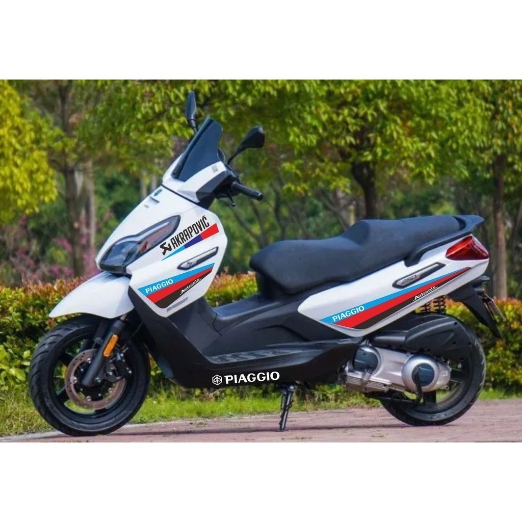 เหมาะสําหรับ Zongshenbiya Qiao X7 สติกเกอร์รถ PIAGGIO เหยียบตกแต่ง Garland รถจักรยานยนต์กันน้ําเต็มร