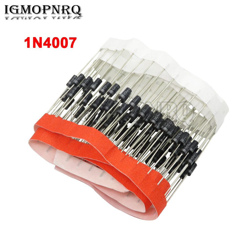 50PCS 1N4007 4007 1A 1000V DO-41 คุณภาพสูงวงจรเรียงกระแสไดโอด IN4007 1n4007 ใหม่