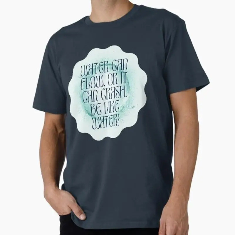 เสื้อยืด be like water ผลิตในอเมริกา ขนาด M 2XL