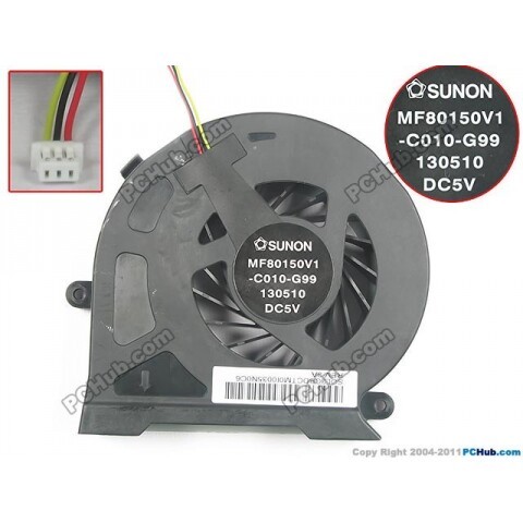 Toshiba Toshiba P70 x70 X70A P70A พัดลมระบายความร้อน CPU MF80150V1-C010-G99