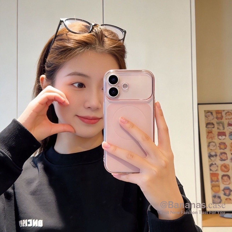 น่ารักเรียบง่ายสีชมพูเคสโทรศัพท์เคลือบสําหรับiPhone 17 16 15 14 13 12 11 Pro Max ราคา ถูกที่สุด ดีลบีเคเค แกลเลอรีภาพที่ 5