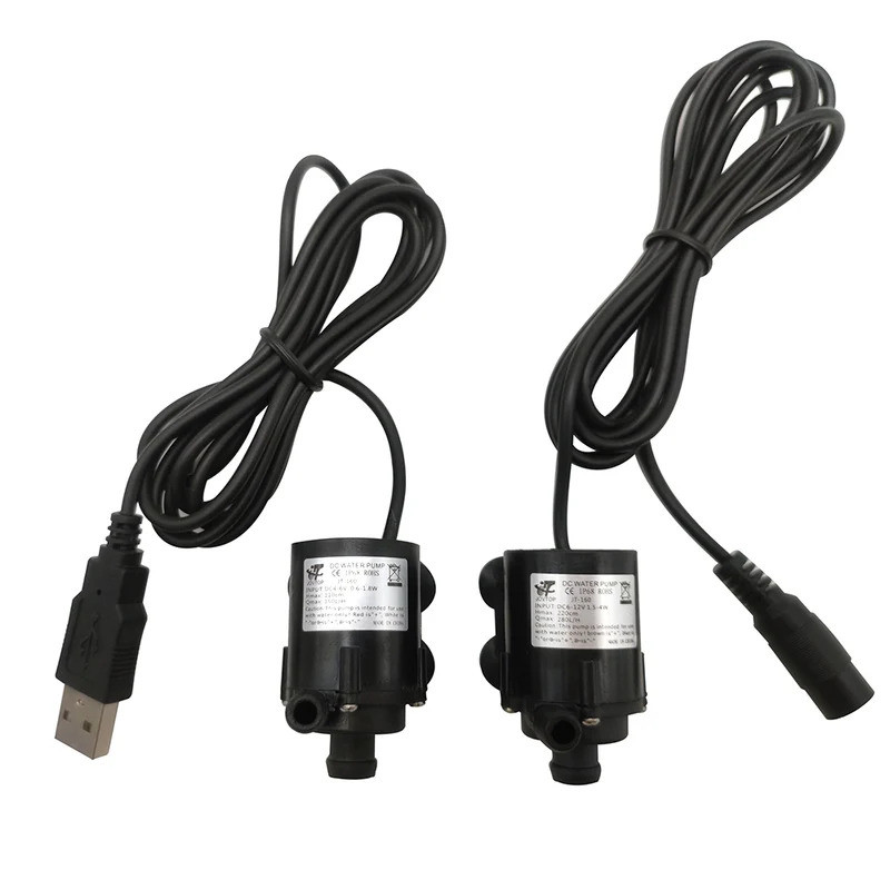MINI DC 6V ~ 12V 120L/h 12V 240L/H Micro Aquarium Submersible USB ปั๊มน้ําสําหรับถังปลา
