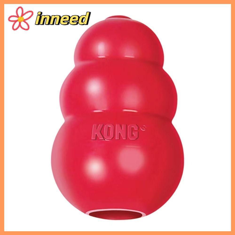 INNEED Kong Puppy Toys, Treat-Filled Capbilities Classic Kong Dog Toys, 2024 หลายขนาดทนทาน Stuffable