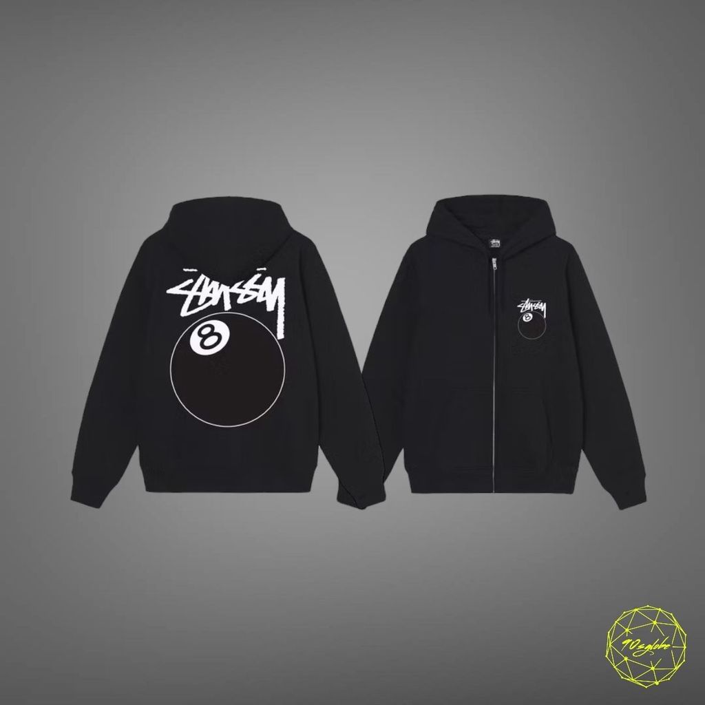 เสื้อฮู้ด Stussy 8 Ball Zip USA