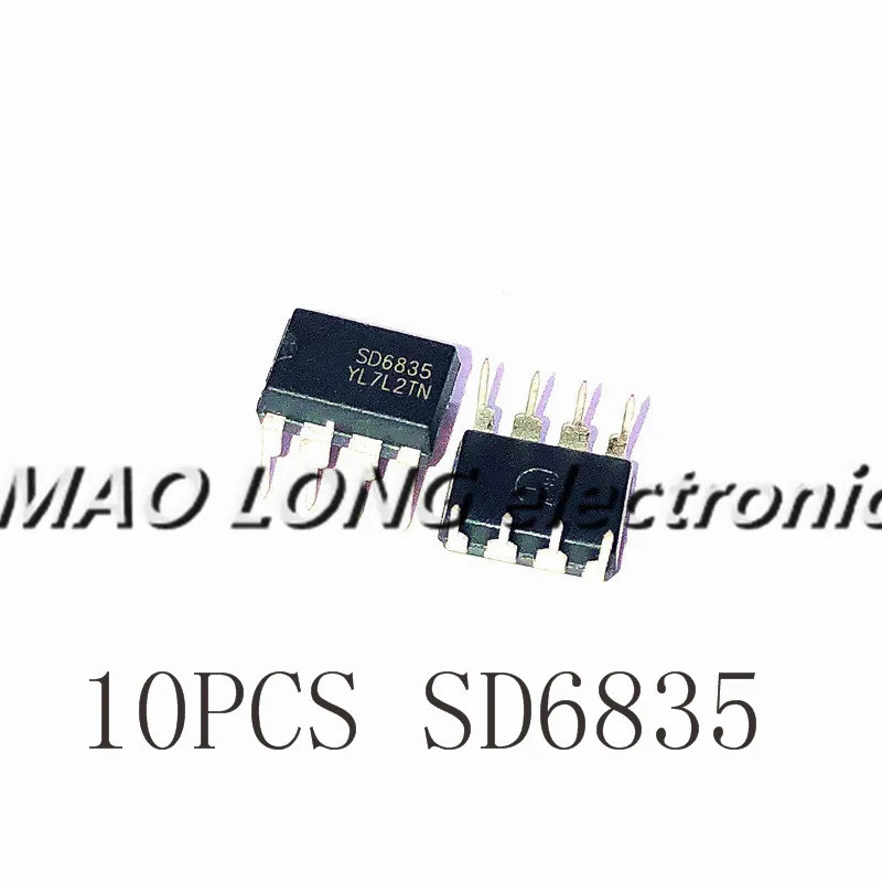 10 ชิ้น/50 ชิ้น SD6835 DIP-8 6835 DIP8 DIP ในสต็อกใหม่เดิม JEWM