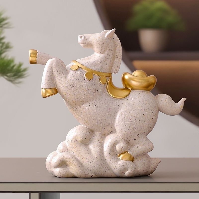 ม้าสำเร็จ ของแต่งบ้าน ตกแต่งบ้าน ตกแต่งห้อง ตกแต่งประตู ตกแต่งโต๊ะ ตกแต่งคาเฟ่ ของตกแต่ง แต่งบ้าน วัสดุเรซิน ของขวัญเปิดร้านย้ายบ้าน คุณภาพสูง ลักชัวรี - รูปที่ 5