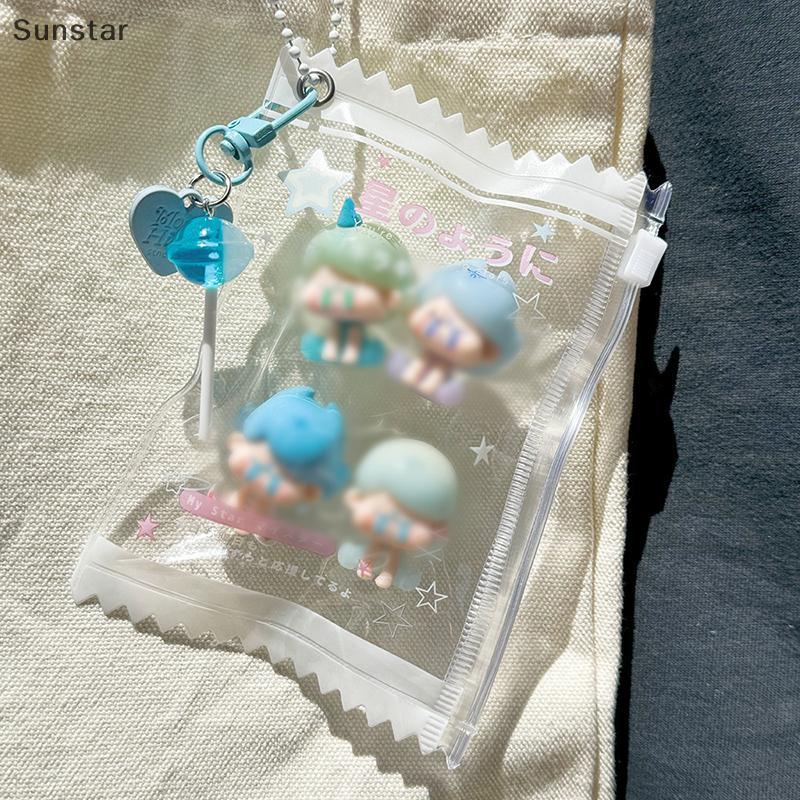 ซันสตาร์ 1ชิ้น3นิ้วไอดอลบัตรภาพฝาครอบป้องกันผู้ถือบัตร อิน ใสถุงขนมเกาหลีผู้ถือบัตรบัตรแสดงกระเป๋าจี้ - รูปที่ 4