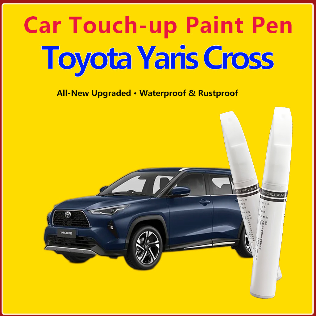 Toyota Yaris Cross -Touch Up Paint สําหรับรถยนต์ 2 in 1 touchup Paint Pen สําหรับชิปและนิกส์ซ่อมรอยขีดข่วนสีรถ