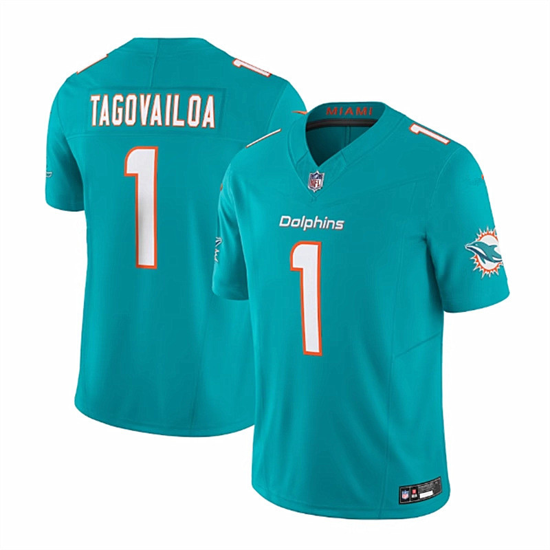 เสื้อรักบี้ผู้ชาย Miami Dolphins พร้อมลายเซ็น Tagovailoa