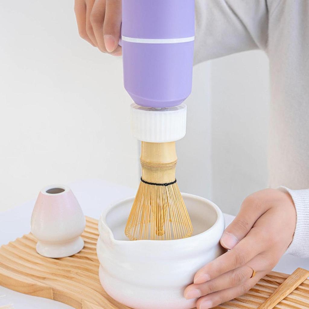 [mibum01eb] ไฟฟ้าขับเคลื่อน Matcha Whisk ใช้งานง่ายแบบพกพา 3 เกียร์ปรับ DIY เครื่องมือชงชาสําหรับ Ho
