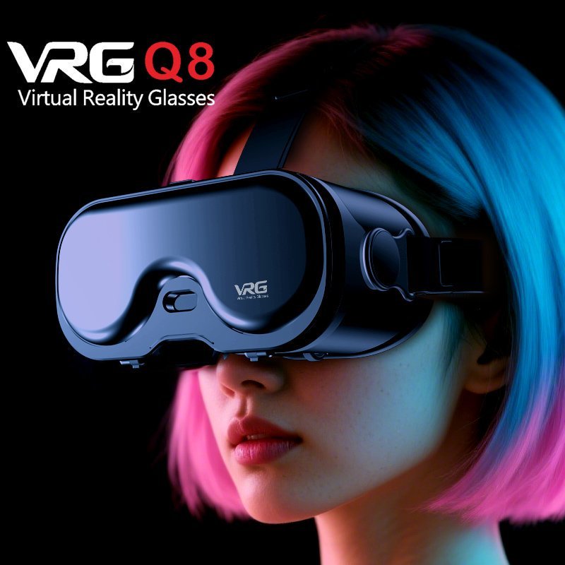 2026 VRG Q8 vr แว่นตา All-in-One เครื่องเสมือนจริง 3d พาโนรามาเล่นเกมโทรศัพท์มือถือเฉพาะ AR