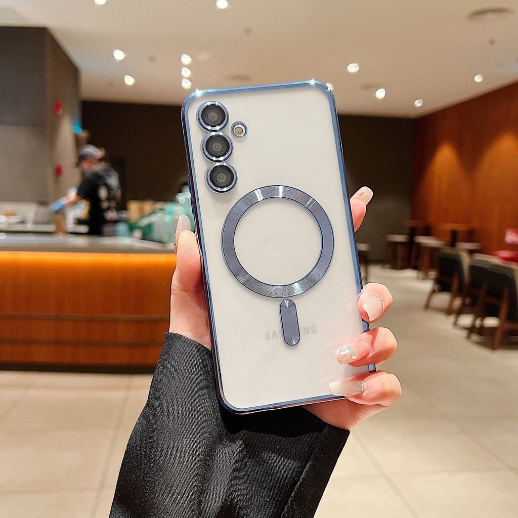 เคส Samsung A36 5G SM-A366E SM-A366E/DS SM-A366B SM-A366B/DS SM-A366U SM-A366U1 SM-A366W เคสโทรศัพท์ใสแม่เหล็กในตัวพร้อมเลนส์เคลือบด้วยไฟฟ้าพร้อมเลนส์ใสในตัว - รูปที่ 6