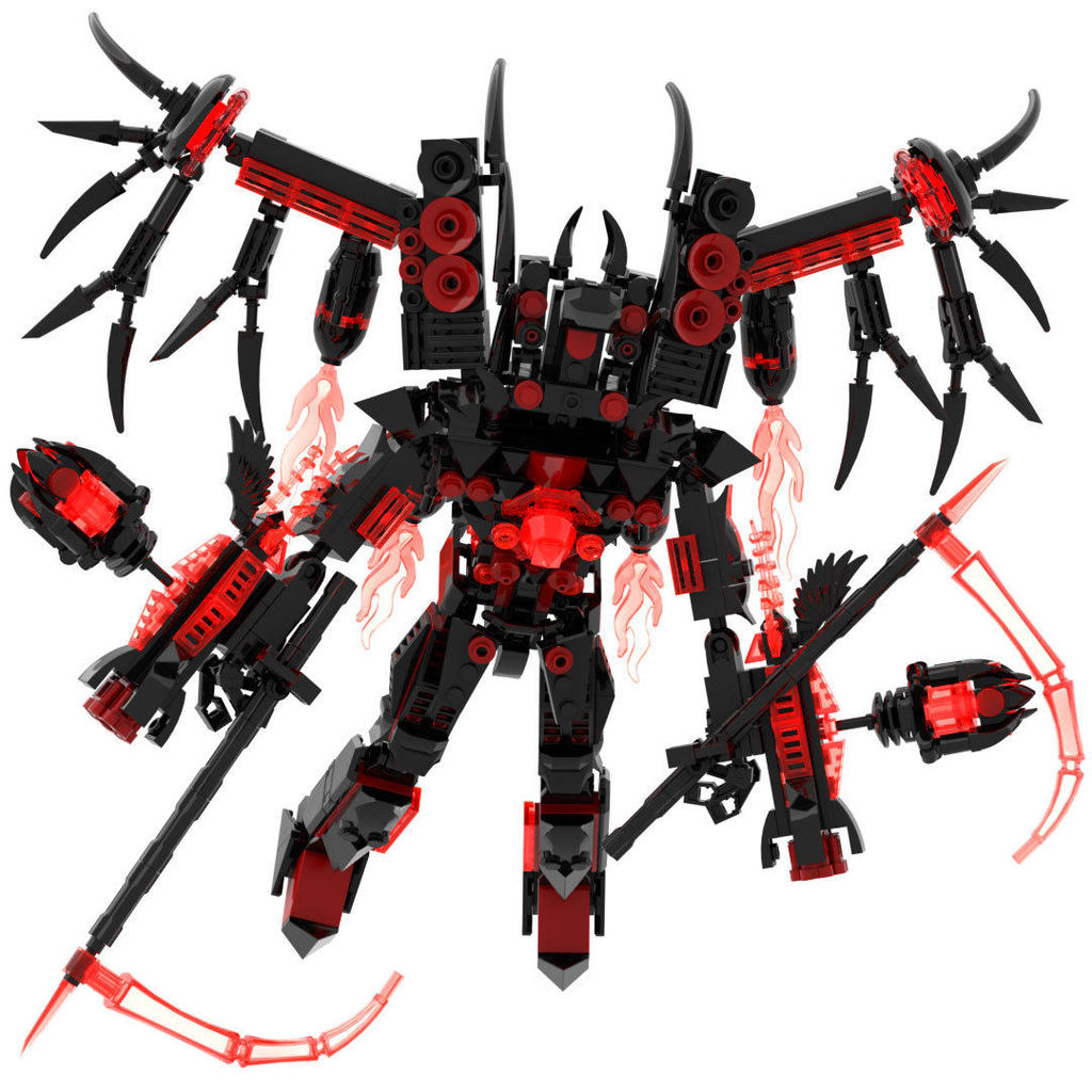 เลโก้ skibidi toilet skibidi toilet คนห้องน้ำและคนเฝ้าระวังประกอบของเล่น Skibidi toilet ตัวต่อ Titan