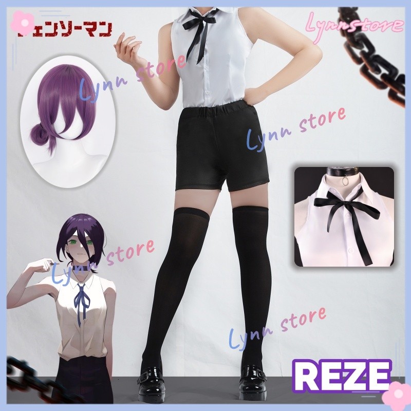 เครื่องแต่งกาย.Cosplay.CHAINSAW MAN ตัวละคร BOMB GIRL REZE สำหรับ Carnaval Party และ Cartoon Convent