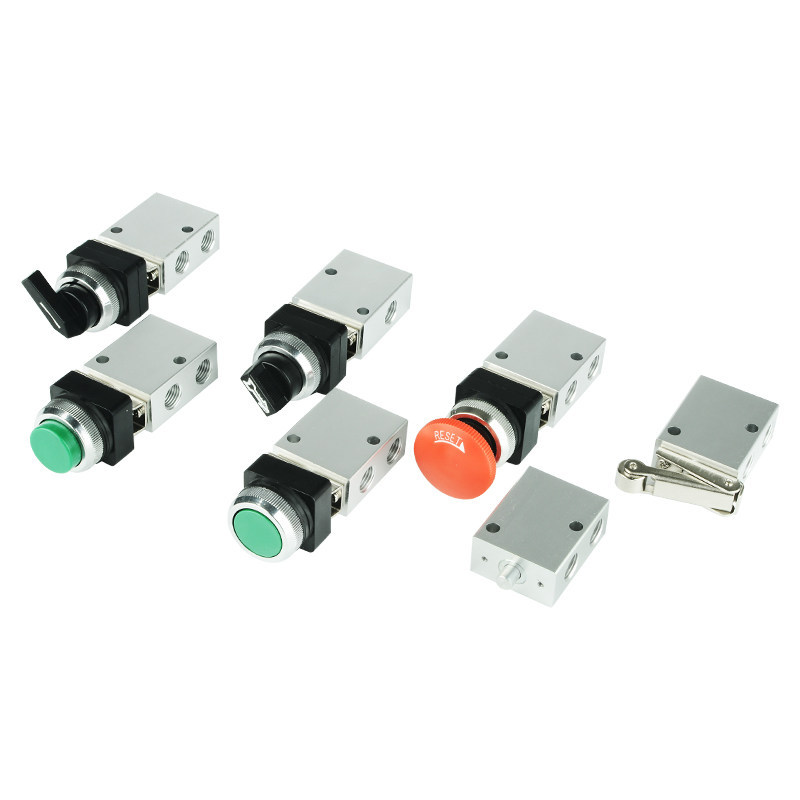 PNEUMATIC Two-Digit สาม-Way Mechanical วาล์วปุ่มกด Roller Knob สวิทช์ JM-05/JM-06 JM-04 คู่มือควบคุม