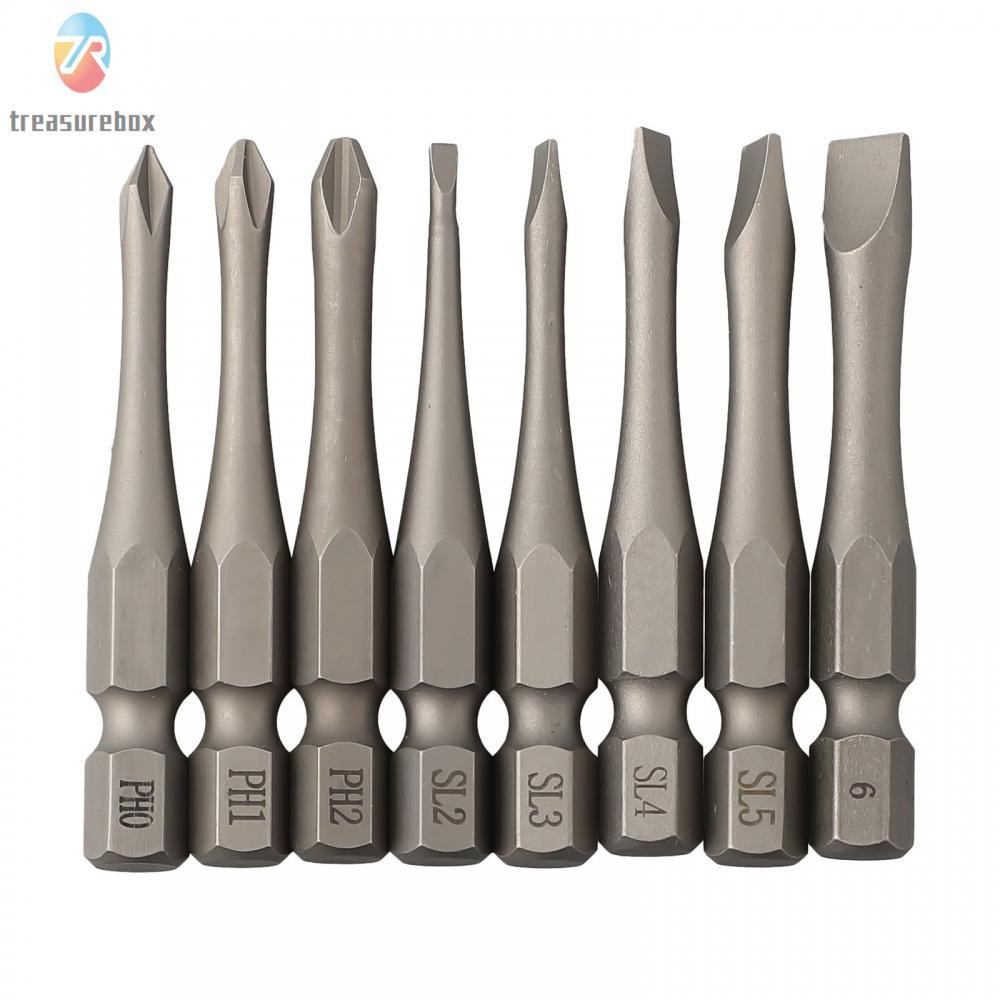 TRSBX❤️Effective Rust Prevention Slotted Cross Screwdriver Bits PH0 PH1 PH2 50mm Length
