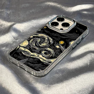 แฟชั่นMoonเคสโทรศัพท์สําหรับiPhone 17 16 14 15 13 12 11 Pro Max Air X XR XS 7 8 15 16 Plus 16E SE2 กันกระแทกปกอ่อนFunda