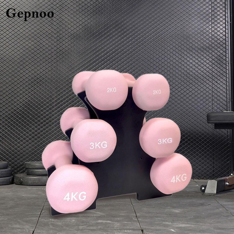 Gepnoo Dumbbell Room Hallfell Storage Shelf 3 ระดับ Porte สําหรับ Home Gymnasium การออกกําลังกาย